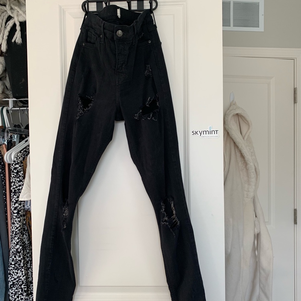 Topshop ripped Jamie Jeans